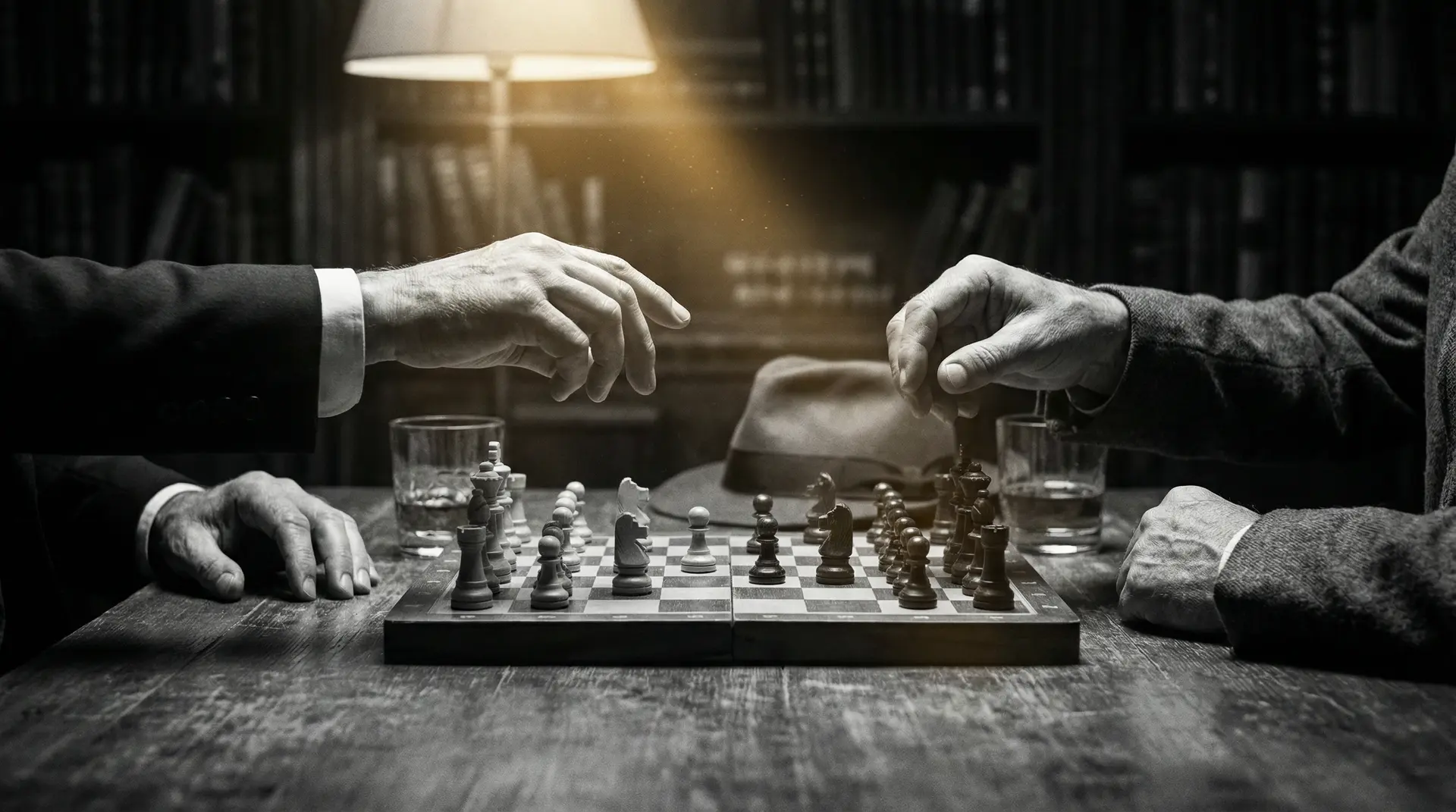 c到哭不止 艺术探索系列 - 非线性叙事，棋盘上的对弈象征命运的交错